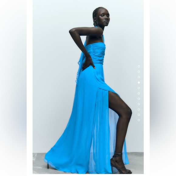 NWT Zara Cut Out Maxi Dress- S - Picture 3 of 10